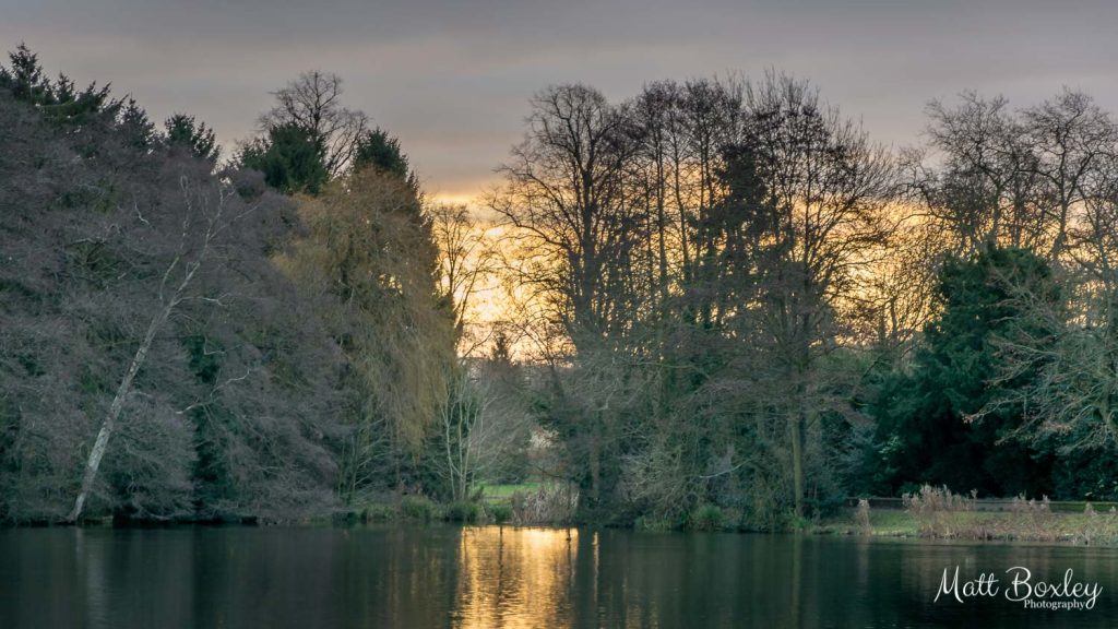 December sunrise at Himley Hall