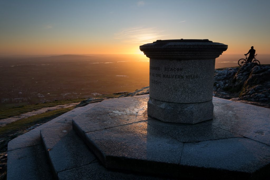 The Worcestershire Beacon is the highest point on the Malvern Hills