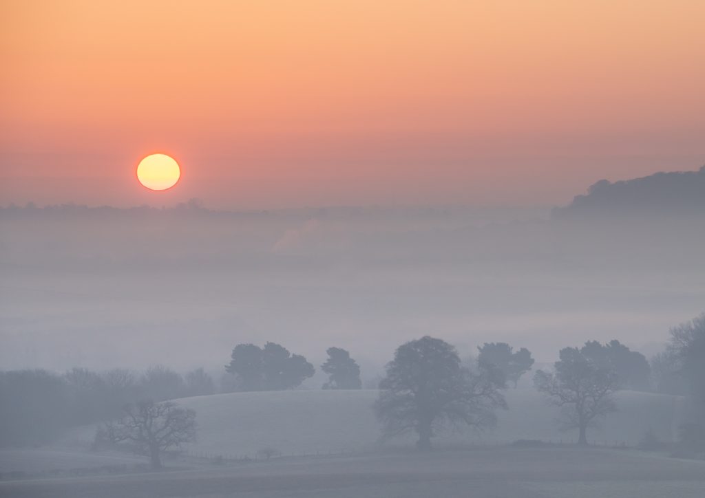 Landscape photography in mist and fog