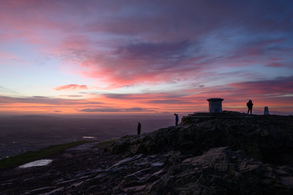 People on Worcestershire Beacon